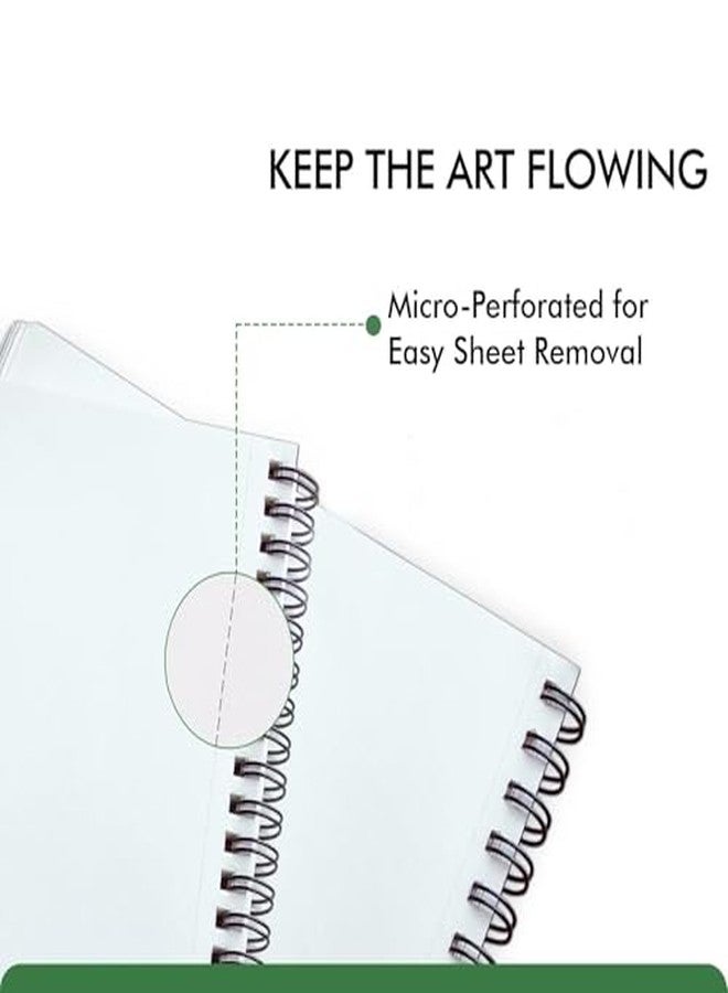 Moaae Mopo MOMP Artists Wiro Bound Sketch Book, A5 Size for Home Office Work,120 Pages - Image 4